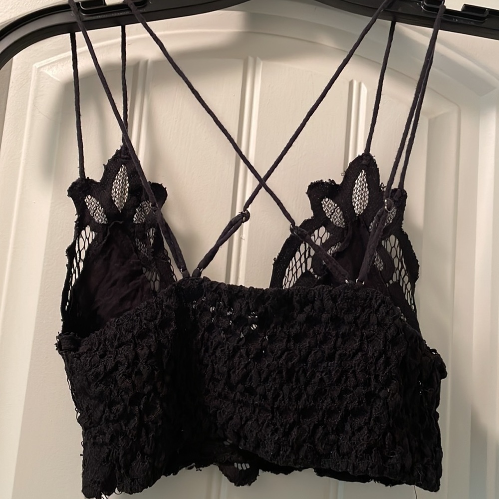 Free People Black Lace Adella Bra - Picture 3 of 4